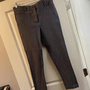 Loft Sutton skinny pants 12 navy blue